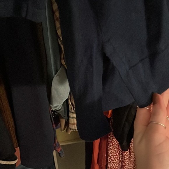 Navy j•jill turtleneck sweater - Picture 4 of 4